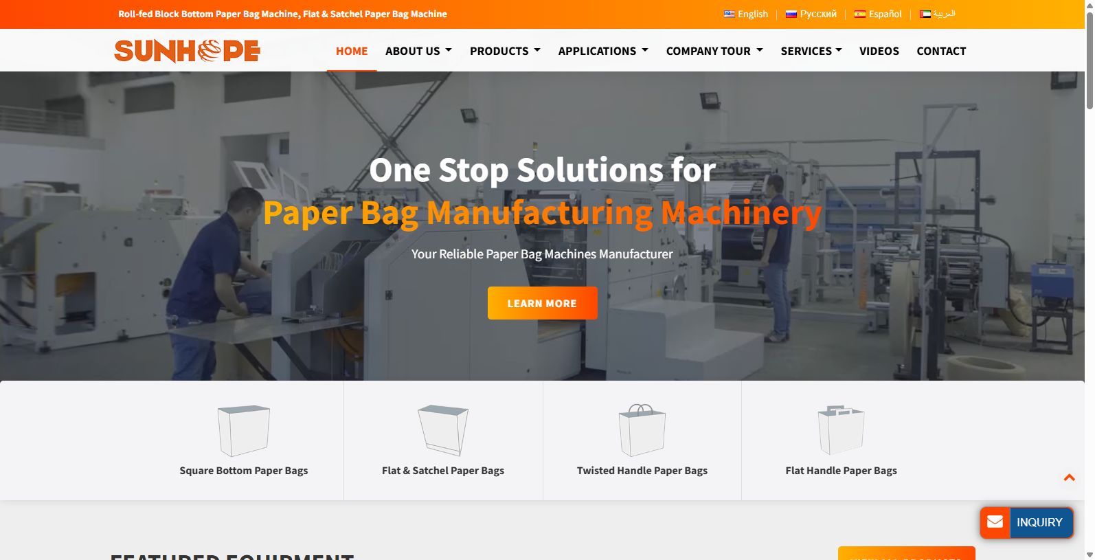 Sunhope: Innovators in Paper Bag Manufacturing Machines