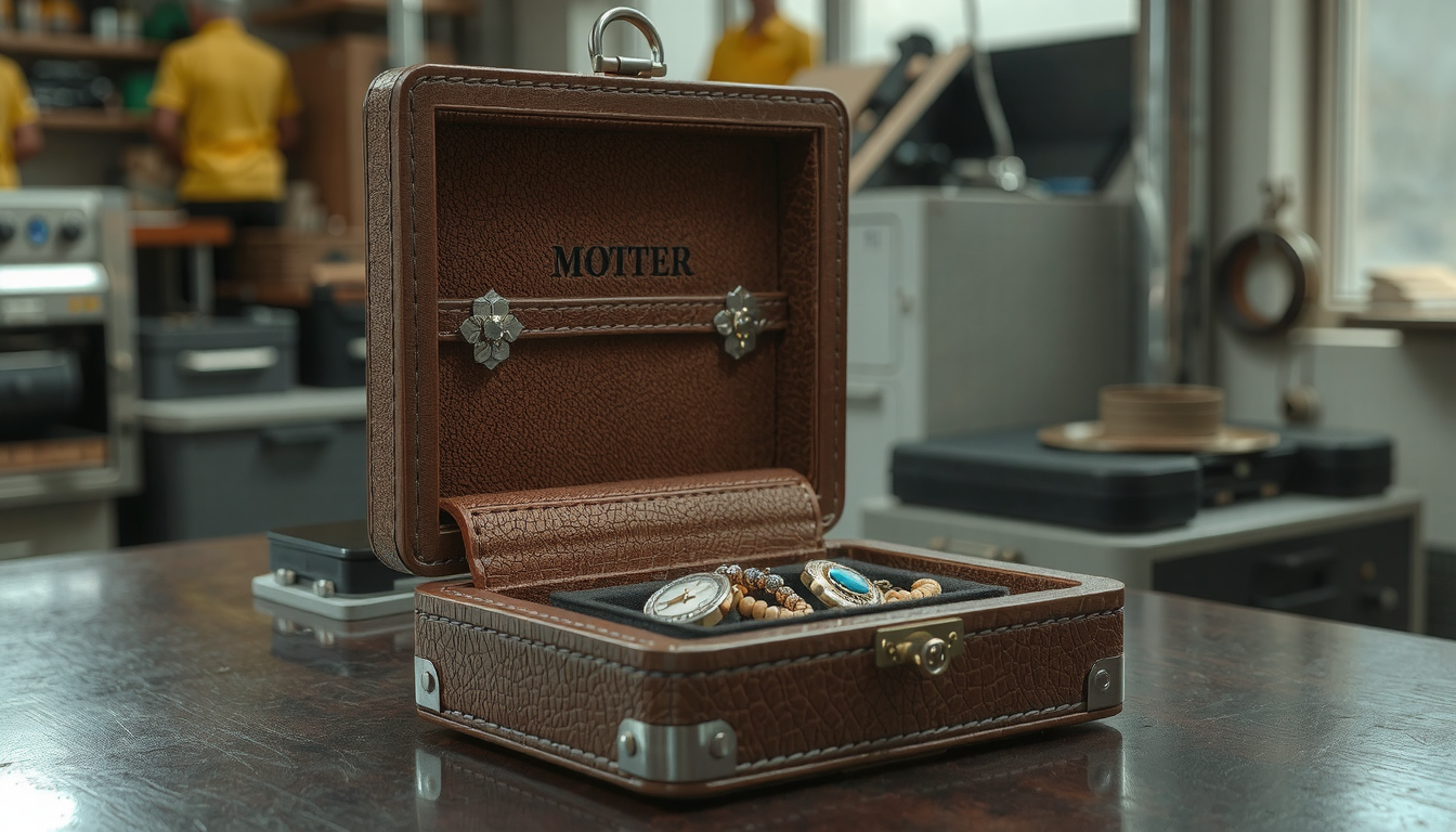personalized leather jewelry box