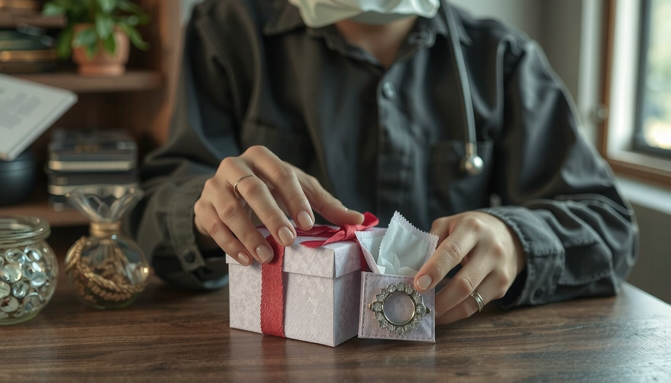 how to wrap jewelry box