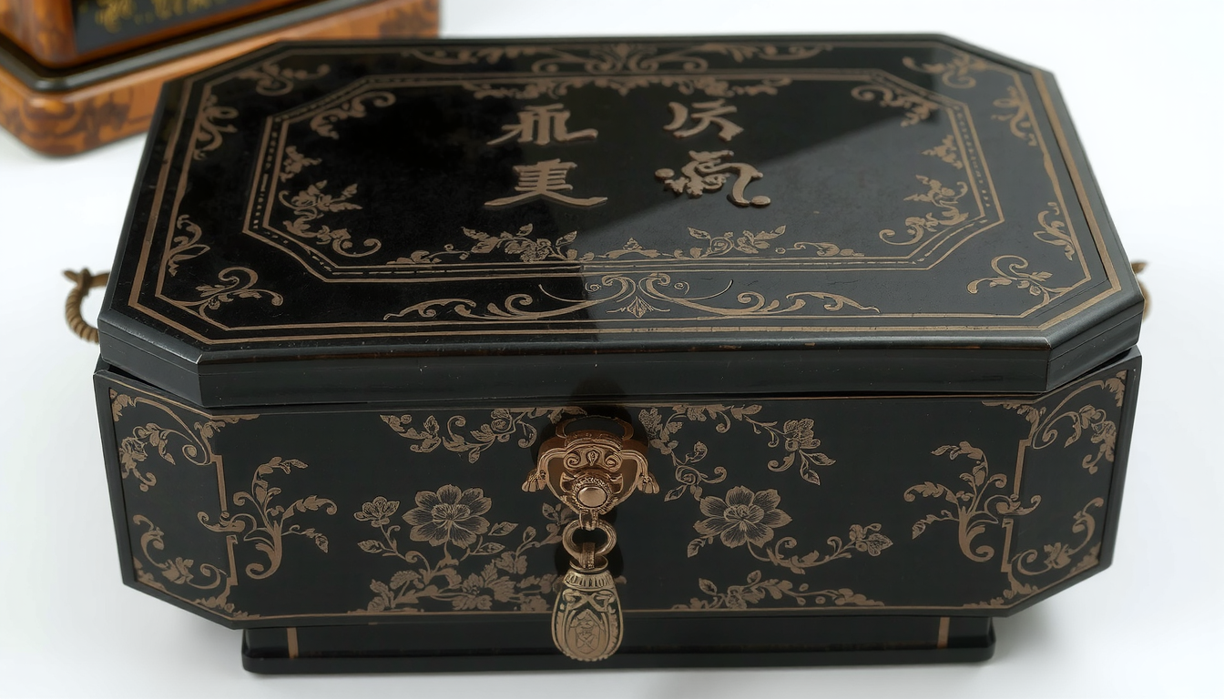 Identifying a Genuine Vintage Chinese Black Lacquer Jewelry Box Identifying a Genuine Vintage Chinese Black Lacquer Jewelry Box