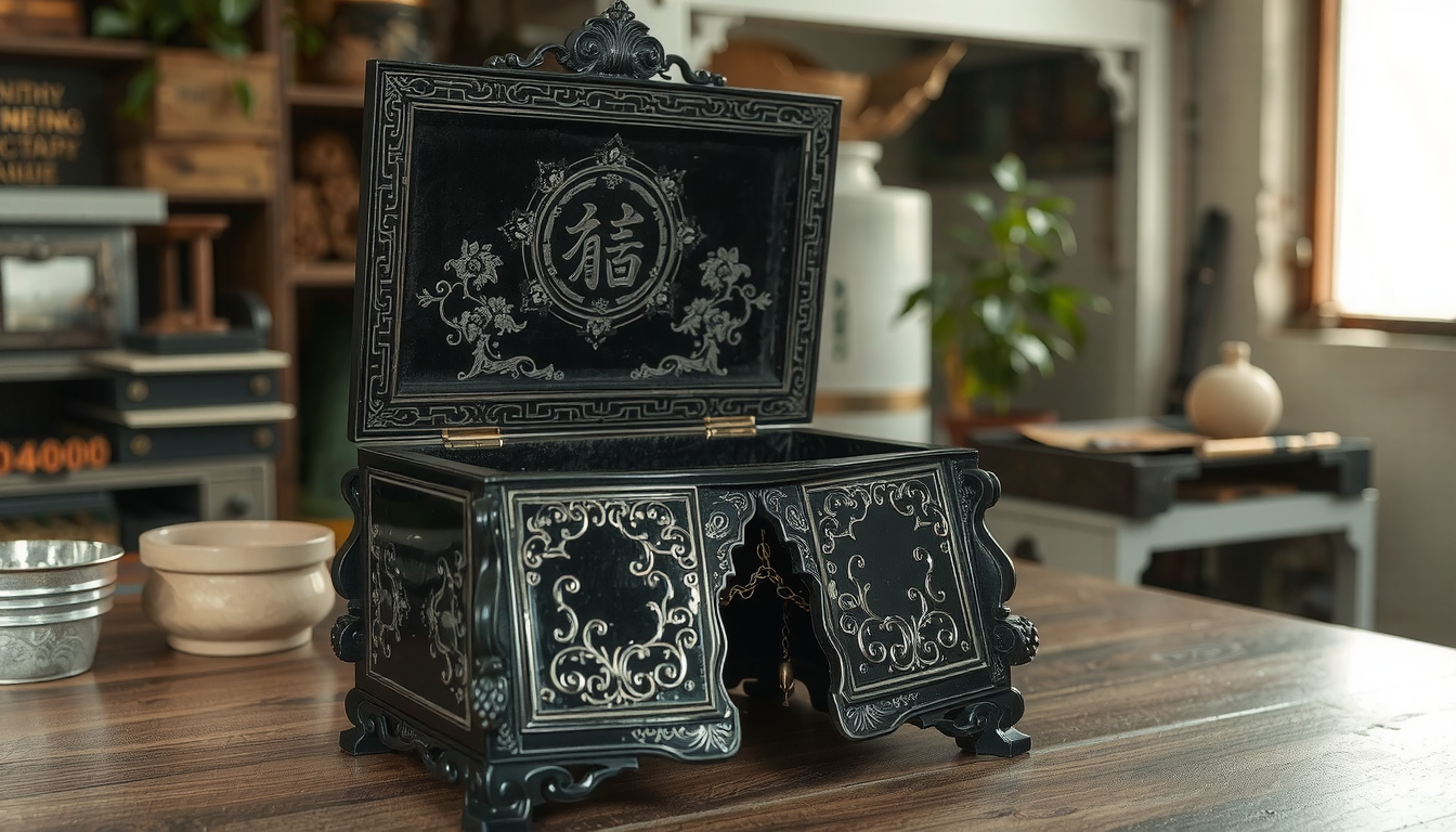 Finding and Valuing a Vintage Chinese Lacquer Jewelry Box