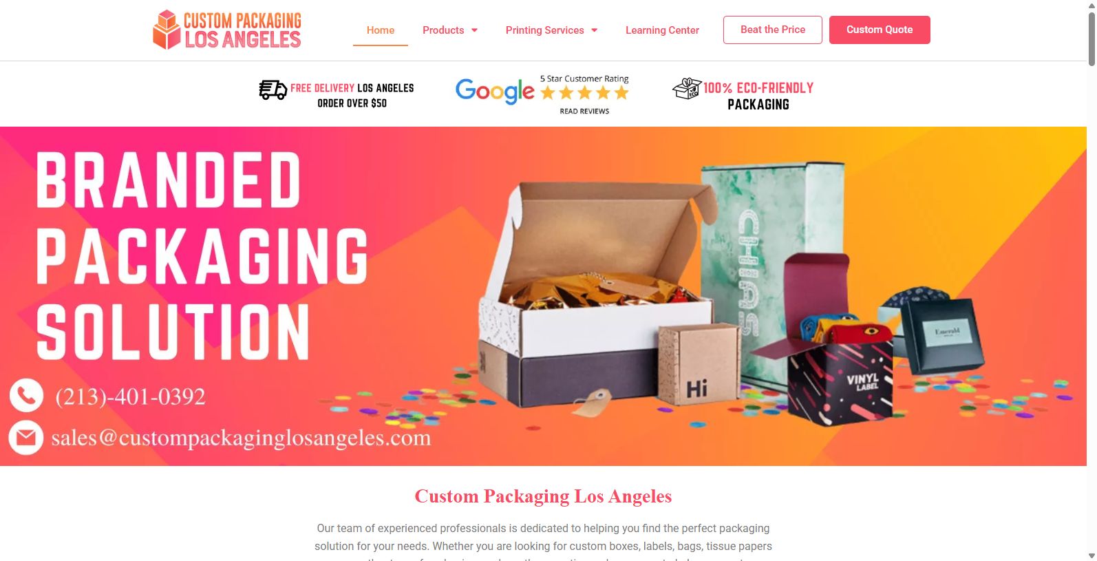 Custom Packaging Los Angeles: Your Go-To for Quality Packaging Solutions Custom Packaging Los Angeles: Your Go-To for Quality Packaging Solutions