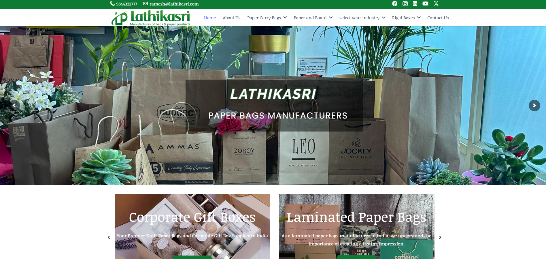 Lathikasri: Leading Paper Bag Manufacturers in India Lathikasri: Leading Paper Bag Manufacturers in India