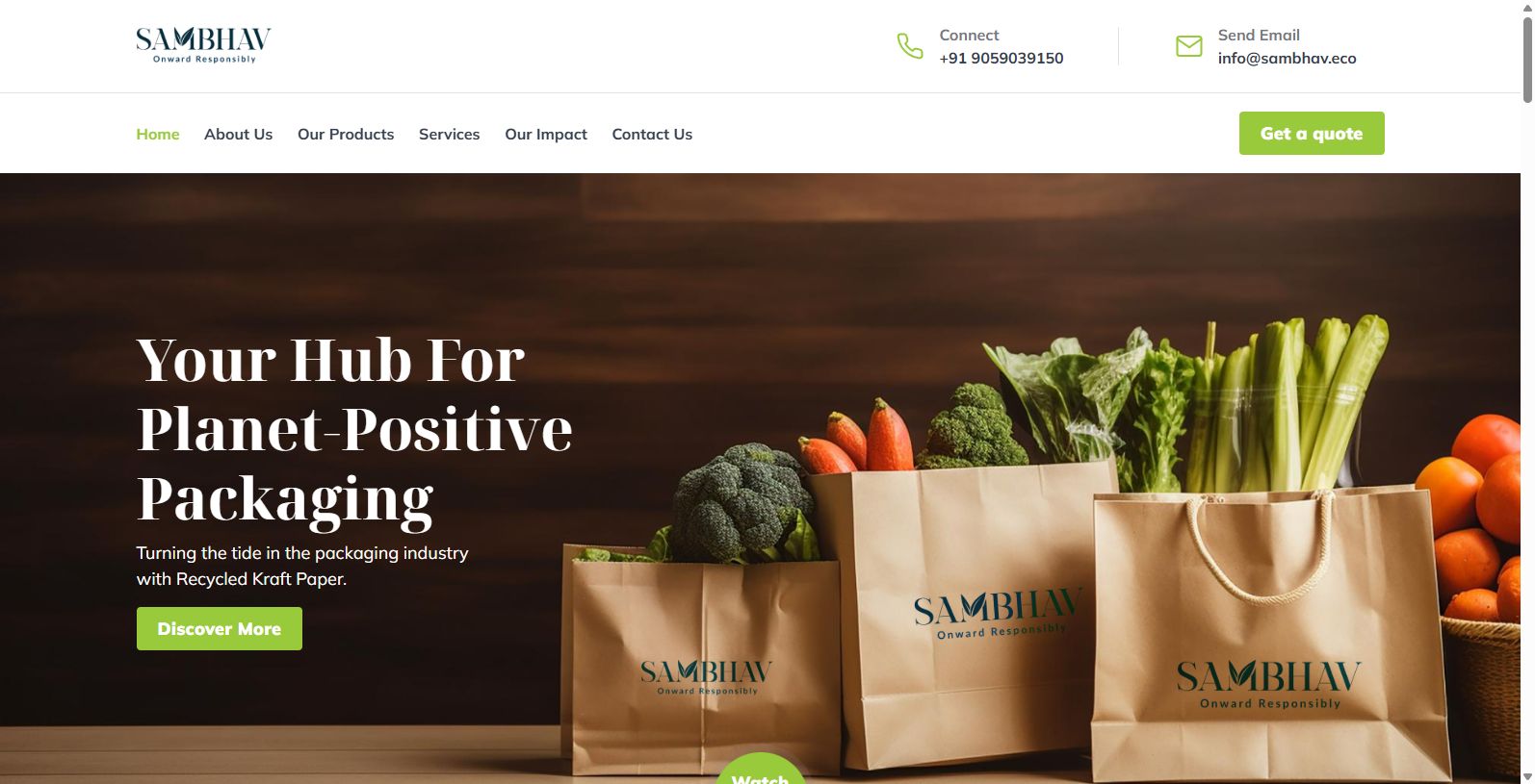 Sambhav: Leaders in Eco-Friendly Packaging Solutions Sambhav: Leaders in Eco-Friendly Packaging Solutions