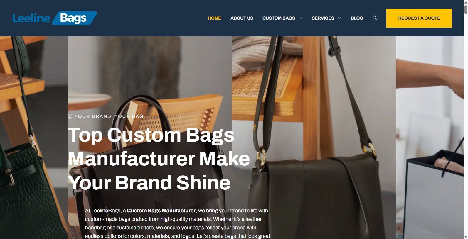 LeelineBags: Premium Custom Bag Solutions
