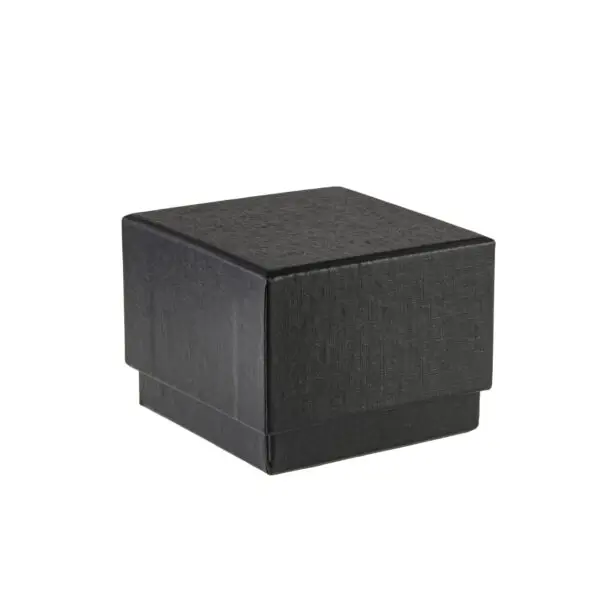 Luxury Black LED Small Earring Box with Custom Branding Black matte LED small earring box with custom logo branding, foam insert, and integrated LED lighting—luxury jewelry packaging
