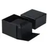 Luxury Black LED Small Earring Box with Custom Branding Black matte LED small earring box with custom logo branding, foam insert, and integrated LED lighting—luxury jewelry packaging