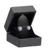 Luxury Black LED Small Earring Box with Custom Branding Black matte LED small earring box with custom logo branding, foam insert, and integrated LED lighting—luxury jewelry packaging