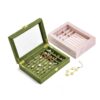 Custom Clear Acrylic Jewelry Display Case with Logo Branding Custom clear acrylic jewelry display case with velvet lining, hinged lid and engraved logo for retail boutique