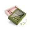 Custom Clear Acrylic Jewelry Display Case with Logo Branding Custom clear acrylic jewelry display case with velvet lining, hinged lid and engraved logo for retail boutique