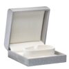 Custom Weave Texture Bangle Box – Contemporary Rigid Jewelry Packaging Contemporary weave-textured rigid bangle box with custom branding for jewelry retailers and wholesalers