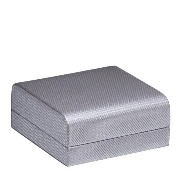 Custom Weave Texture Bangle Box – Contemporary Rigid Jewelry Packaging Contemporary weave-textured rigid bangle box with custom branding for jewelry retailers and wholesalers