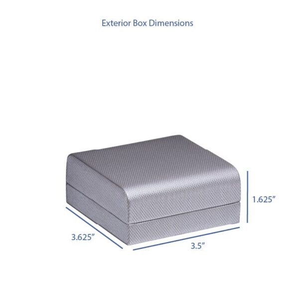 Custom Weave Texture Bangle Box – Contemporary Rigid Jewelry Packaging Contemporary weave-textured rigid bangle box with custom branding for jewelry retailers and wholesalers