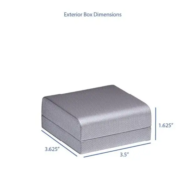 Custom Weave Texture Bangle Box – Contemporary Rigid Jewelry Packaging Contemporary weave-textured rigid bangle box with custom branding for jewelry retailers and wholesalers
