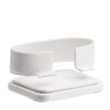 Leatherette horizontal bangle display stand with custom logo and color options for jewelry retail packaging