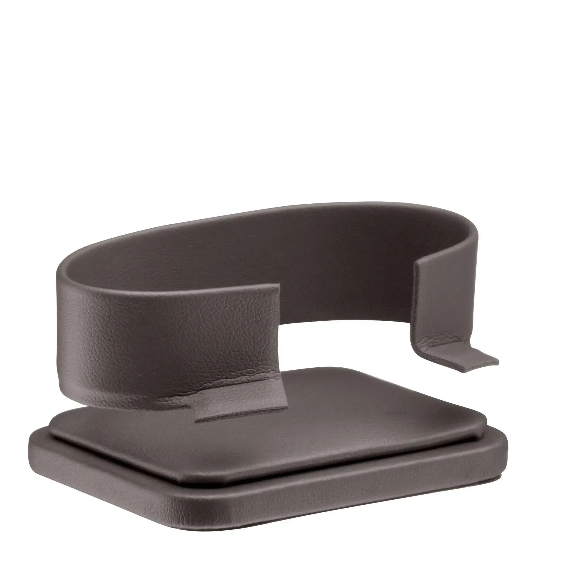 Leatherette horizontal bangle display stand with custom logo and color options for jewelry retail packaging