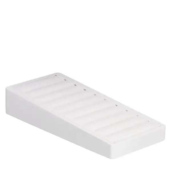 Leatherette 9-slot bangle display tray with custom logo branding and color customization options