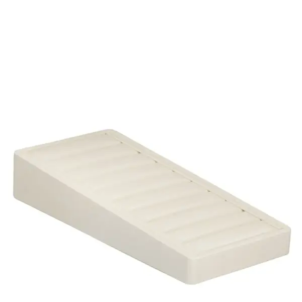 Leatherette 9-slot bangle display tray with custom logo branding and color customization options