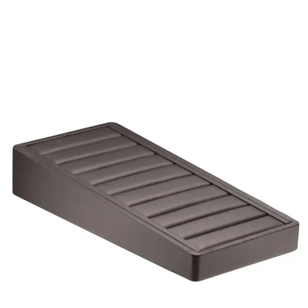 Leatherette 9-slot bangle display tray with custom logo branding and color customization options