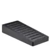 Leatherette 9-slot bangle display tray with custom logo branding and color customization options