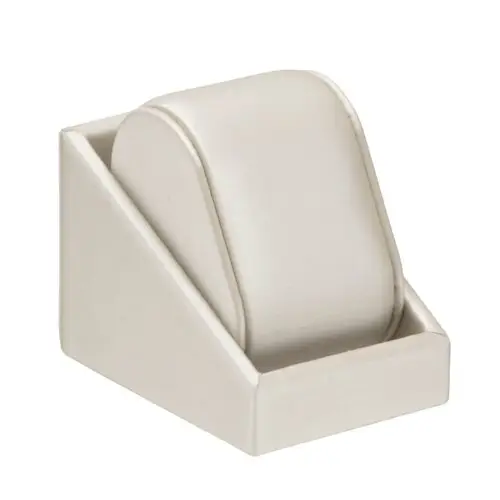 Custom Linea bangle pillow jewelry display box with personalized branding, featuring contoured foam insert for retail packaging