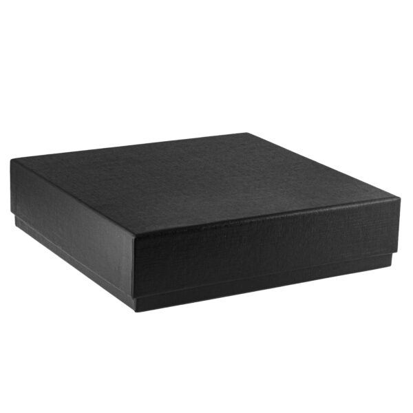 Black LED-Illuminated Large Necklace Box – Custom OEM Black LED-illuminated luxury necklace box with custom branding and padded jewelry insert