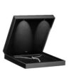 Black LED-Illuminated Large Necklace Box – Custom OEM Black LED-illuminated luxury necklace box with custom branding and padded jewelry insert
