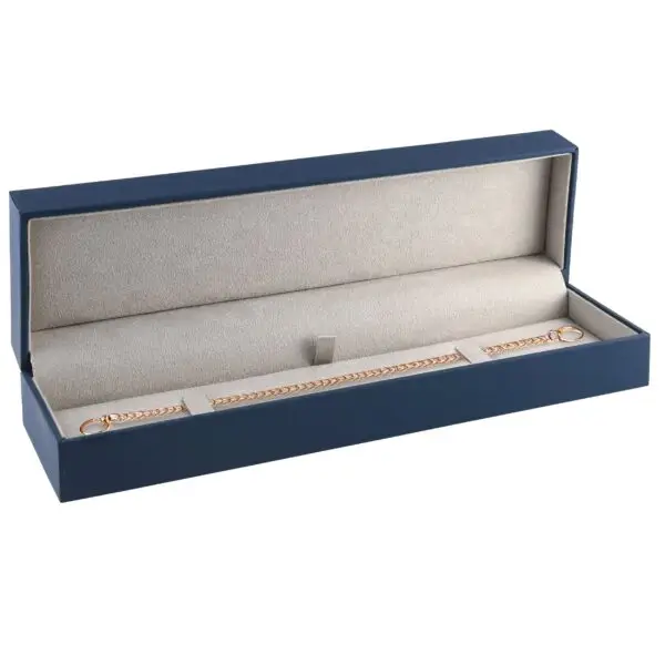 Soft Touch Bracelet Box with Sleeve – Custom Jewelry Packaging Soft touch finish bracelet box with matching sleeve, custom logo printing, luxury jewelry packaging for brands
