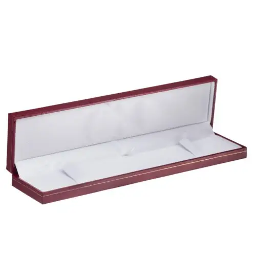Custom rigid bracelet box with vintage design, foam insert, and company logo printing