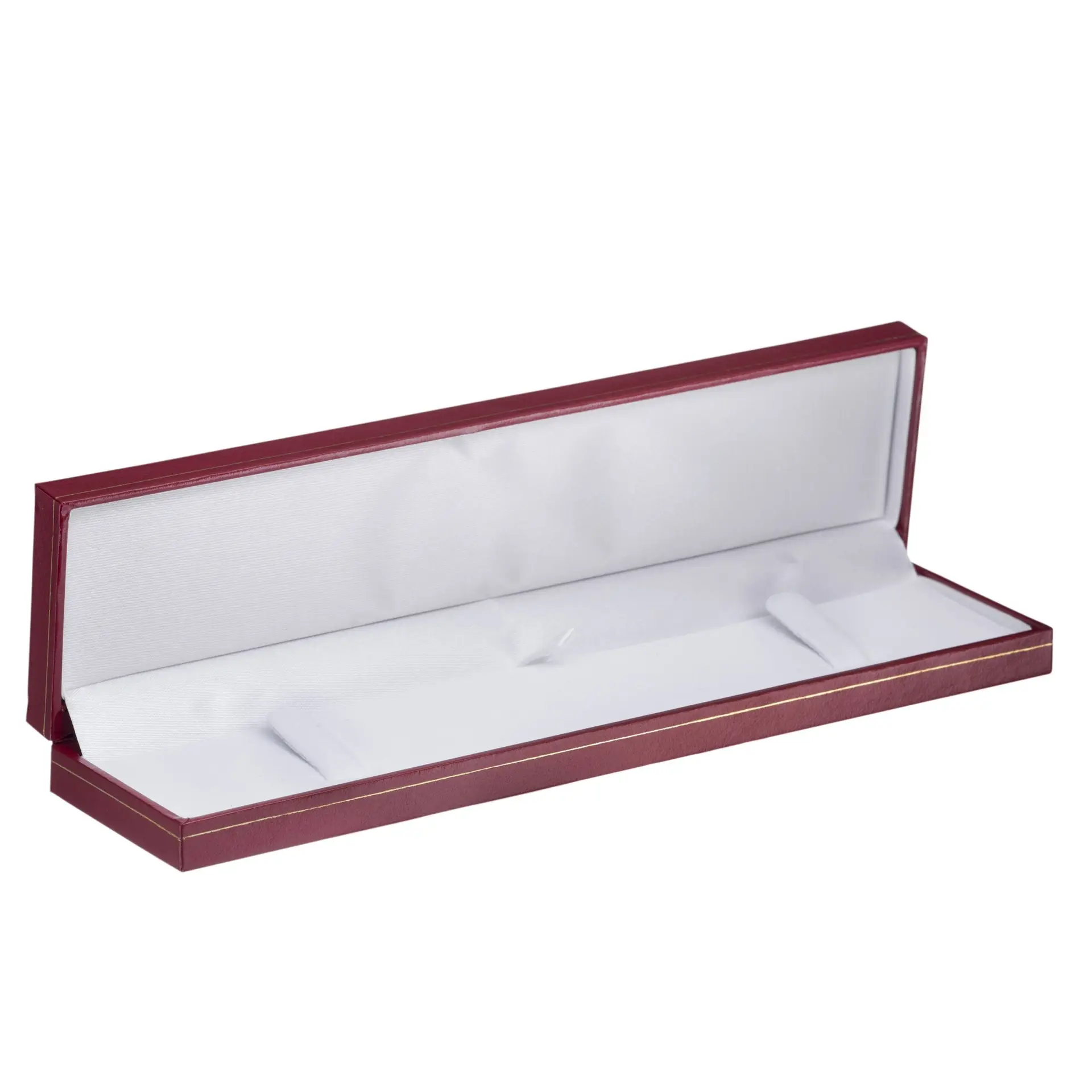 Custom rigid bracelet box with vintage design, foam insert, and company logo printing
