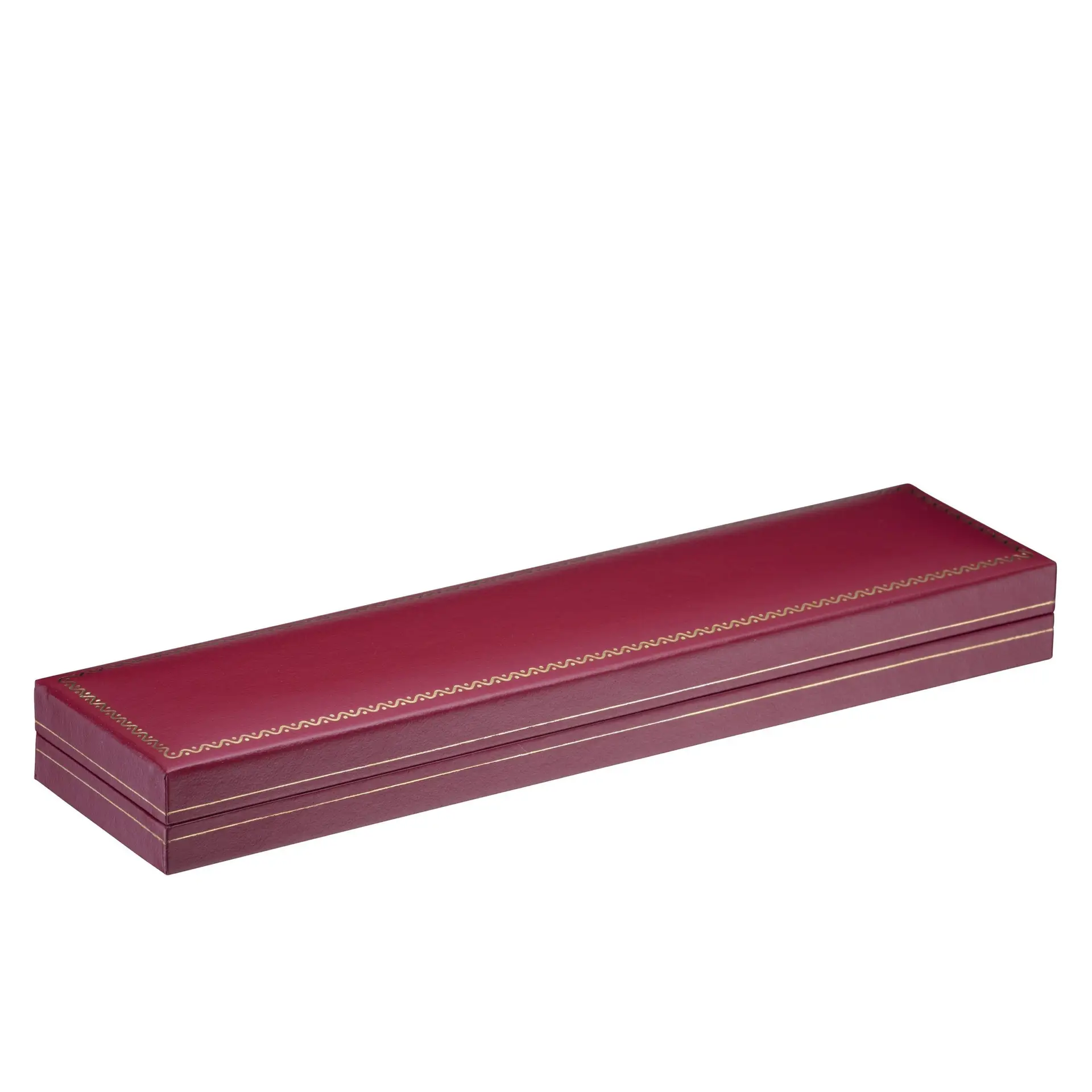 Custom rigid bracelet box with vintage design, foam insert, and company logo printing