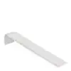 Custom leatherette tiered bracelet display ramp with embossed branding for retail jewelry showcasing