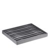 Leatherette 9-slot stackable bracelet display tray with custom logo branding options for jewelry retailers and wholesalers