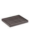 Leatherette 6-slot stackable bracelet tray with custom logo branding, lightweight jewelry organizer for retail packaging