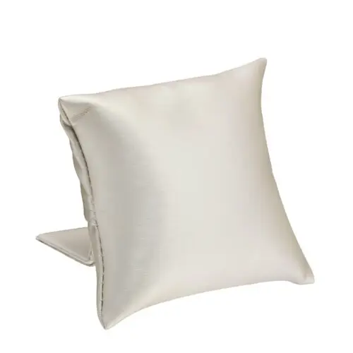 Linea luxury bracelet display box with soft pillow insert and integrated display stand for retail packaging