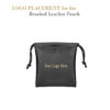 Custom Brushed Leather Jewelry Pouch, Medium — Private Label & OEM Medium brushed leather jewelry pouch with custom branding options in multiple colors