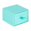 Custom rigid cardboard slide-open drawer ring boxes with velvet insert and gold foil stamped logo, Sleek Collection