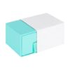 Custom rigid cardboard slide-open drawer ring boxes with velvet insert and gold foil stamped logo, Sleek Collection