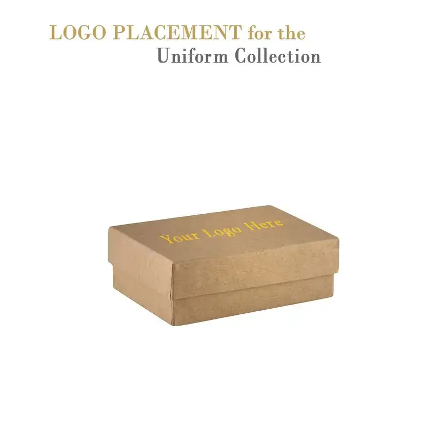 Custom cardboard earring box with cotton padding and branded logo panel