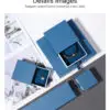 Custom cardboard drawer jewelry set box with embossed logo, velvet insert, and premium finish