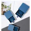 Custom cardboard drawer jewelry set box with embossed logo, velvet insert, and premium finish