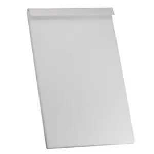 Premium leatherette chain display board with 16 slots and integrated easel stand, custom-branded for jewelry retail