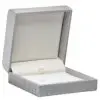 Premium custom weave texture rigid cufflink box with contemporary design, fully customizable logo branding and interior inserts for jewelry retail packaging