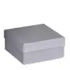 Premium custom weave texture rigid cufflink box with contemporary design, fully customizable logo branding and interior inserts for jewelry retail packaging