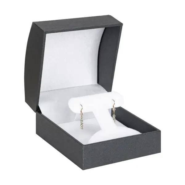 Premium Dome T-Bar Earring Pendant Box – Custom Jewelry Packaging Premium dome-top earring display box with T-bar insert, custom jewelry packaging from On The Way