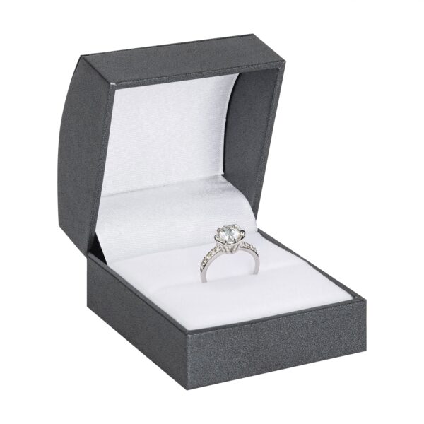 Dome Ring Box – Custom Luxury Ring Packaging for Brands Premium dome ring box with custom brand logo, luxury jewelry packaging