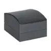 Custom domed earring box with personalized jewelry branding and logo printing options