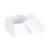 Custom domed earring box with personalized jewelry branding and logo printing options