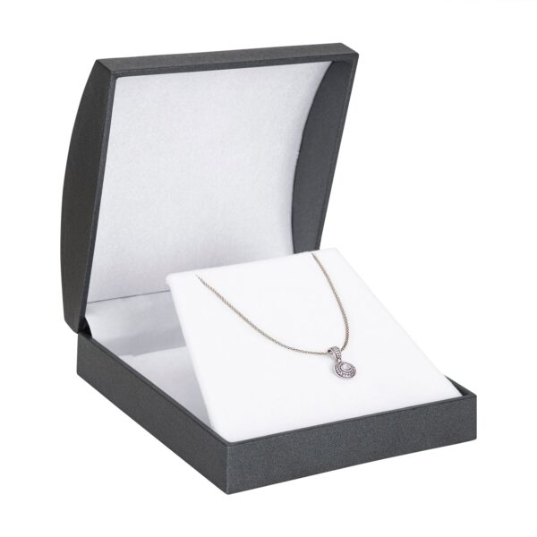 Custom Luxury Domed Jewelry Box - Pinnacle Collection | OEM Packaging Premium domed jewelry box with removable lid, custom personalization, interior padding, and eco-friendly materials.