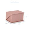 Silk-brushed paper double ring box with embossed logo, microfiber insert, and magnetic closure